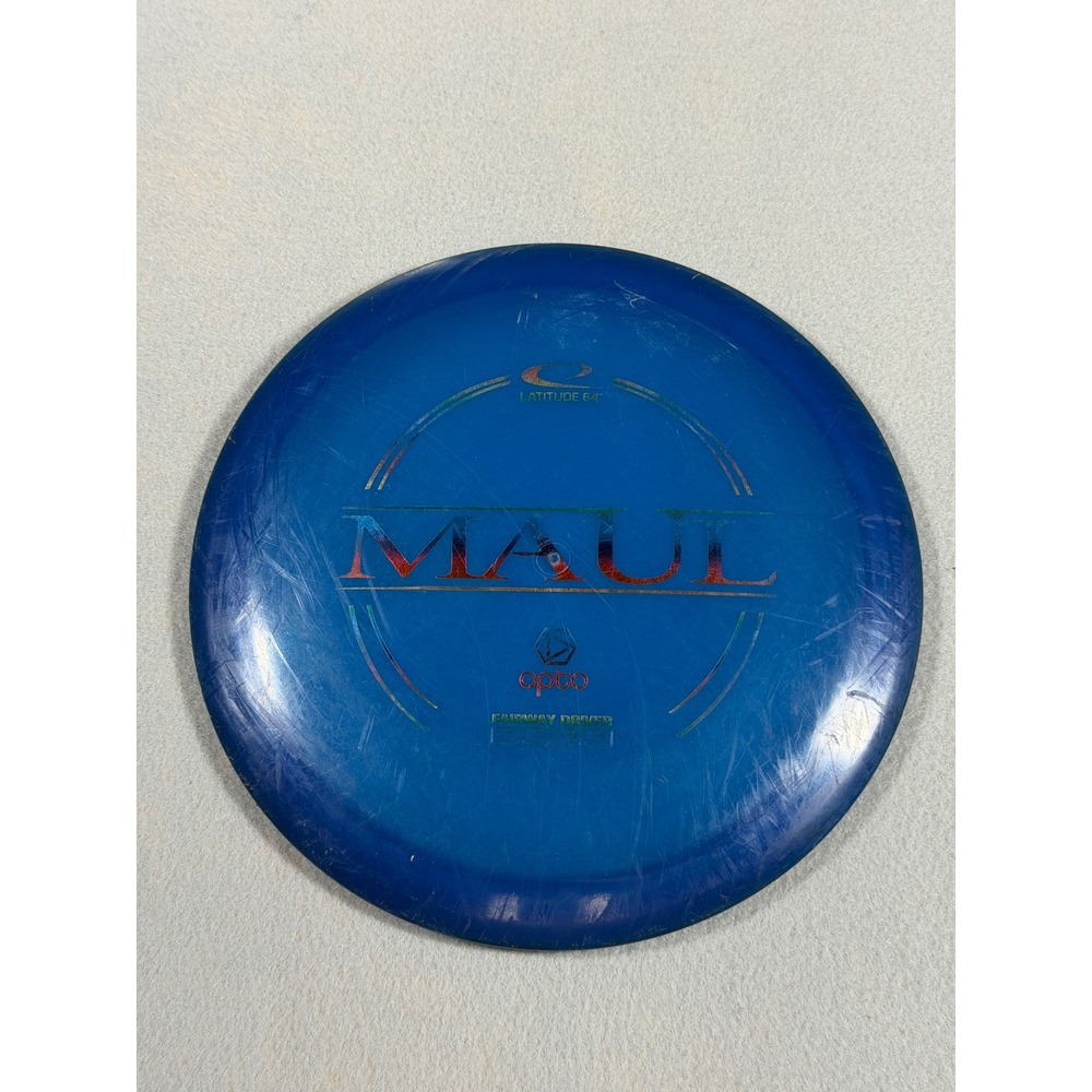 Latitude 64 Maul Opto Blue Fairway Driver Disc Golf 7 7 -2 1 Rainbow Foil Stamp